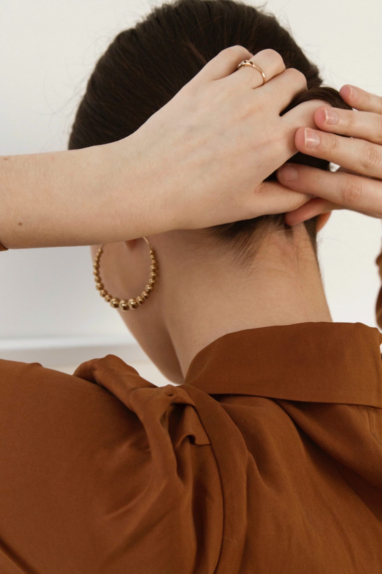 Gold Plated Cuff Earrings Huggie Stud | Small Hoop Earrings for Women